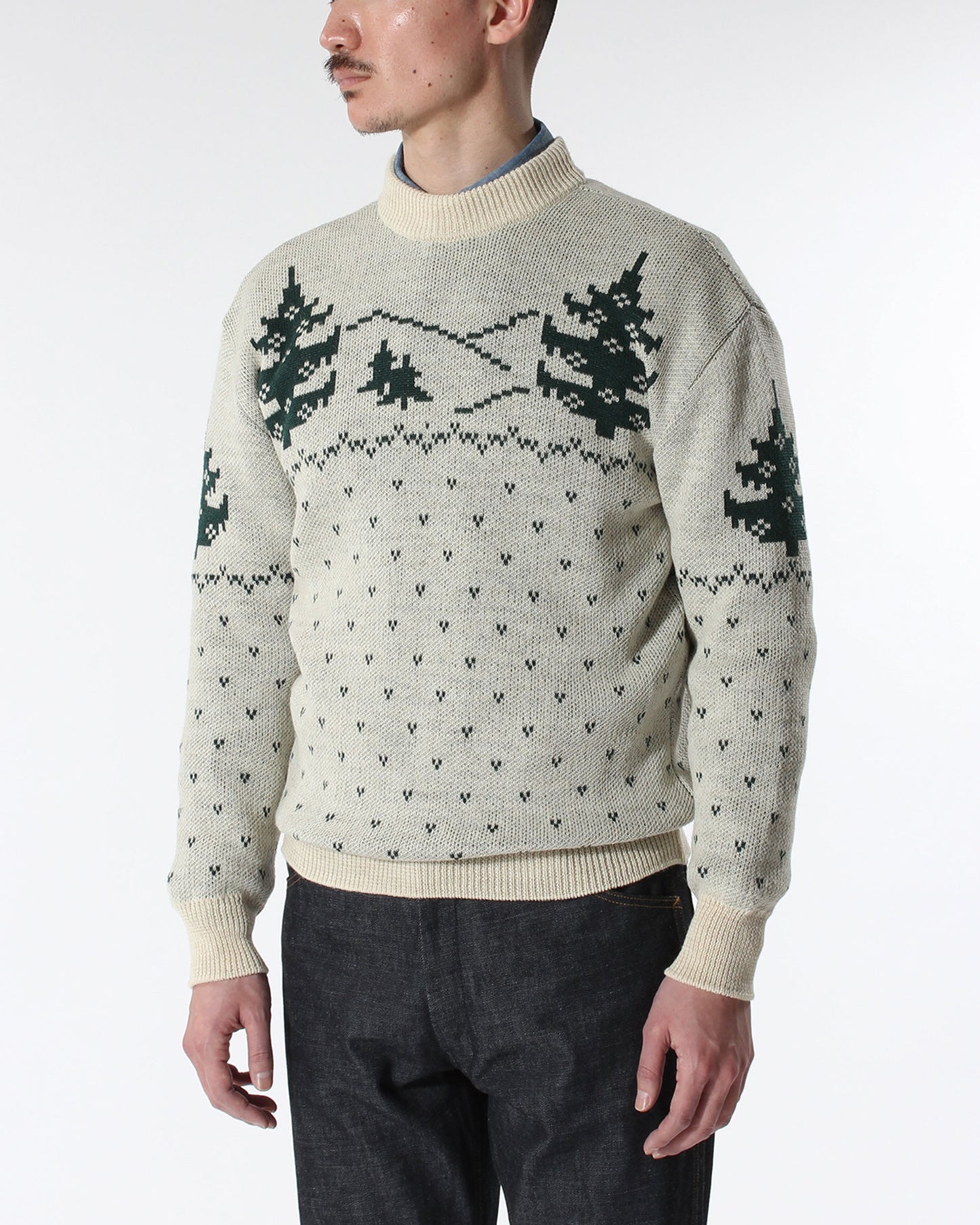 HOLIDAY KNIT CREW JACQUARD