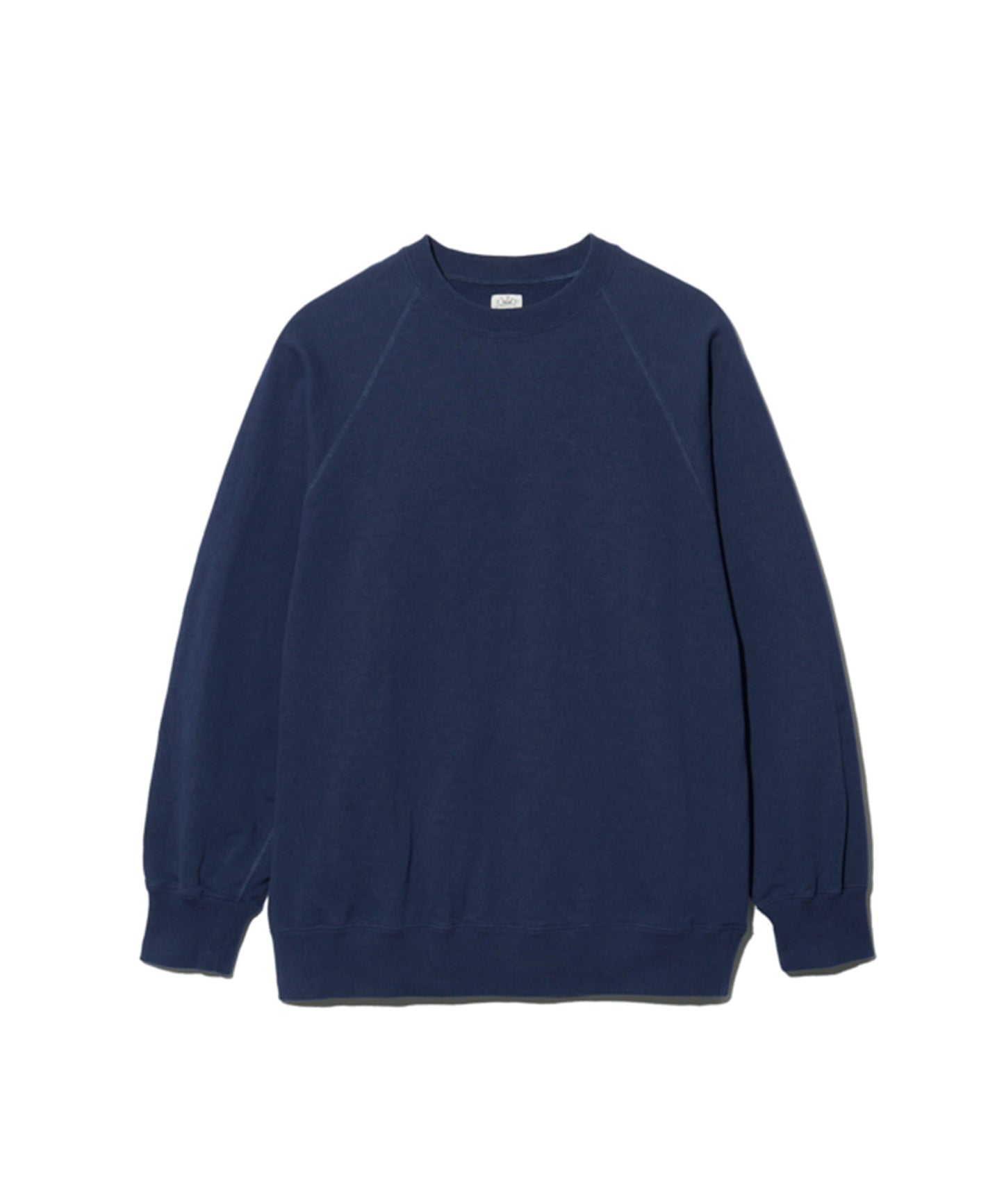 ANATOMICA SWEAT RAGLAN CREW NECK  /  NAVY