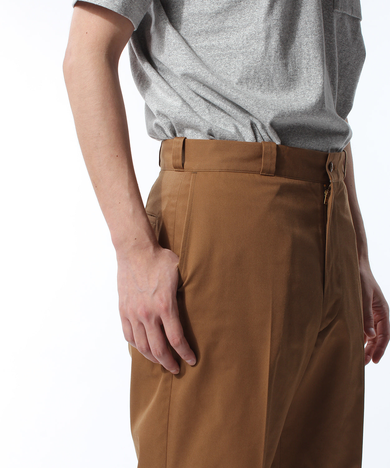 【YANKSHIRE】TROUSERS 1963 STAY PRESSED TWILL / BROWN