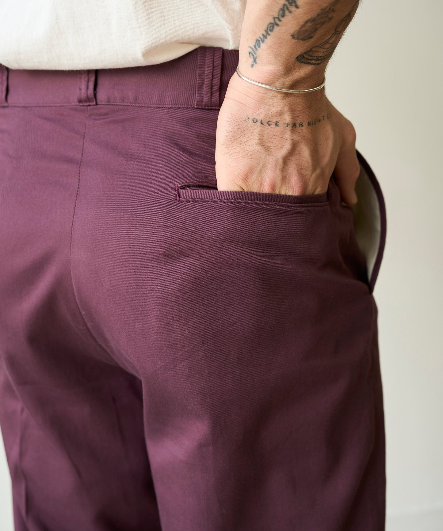 [YANKSHIRE] 1963 Trousers Cotton Twill / Lilac