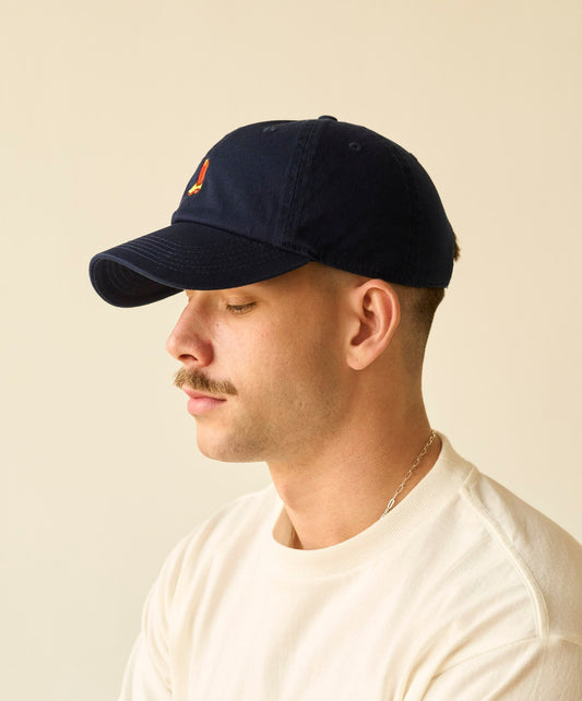 【RMFC】EMBROIDERED BOOTS CAP / NAVY