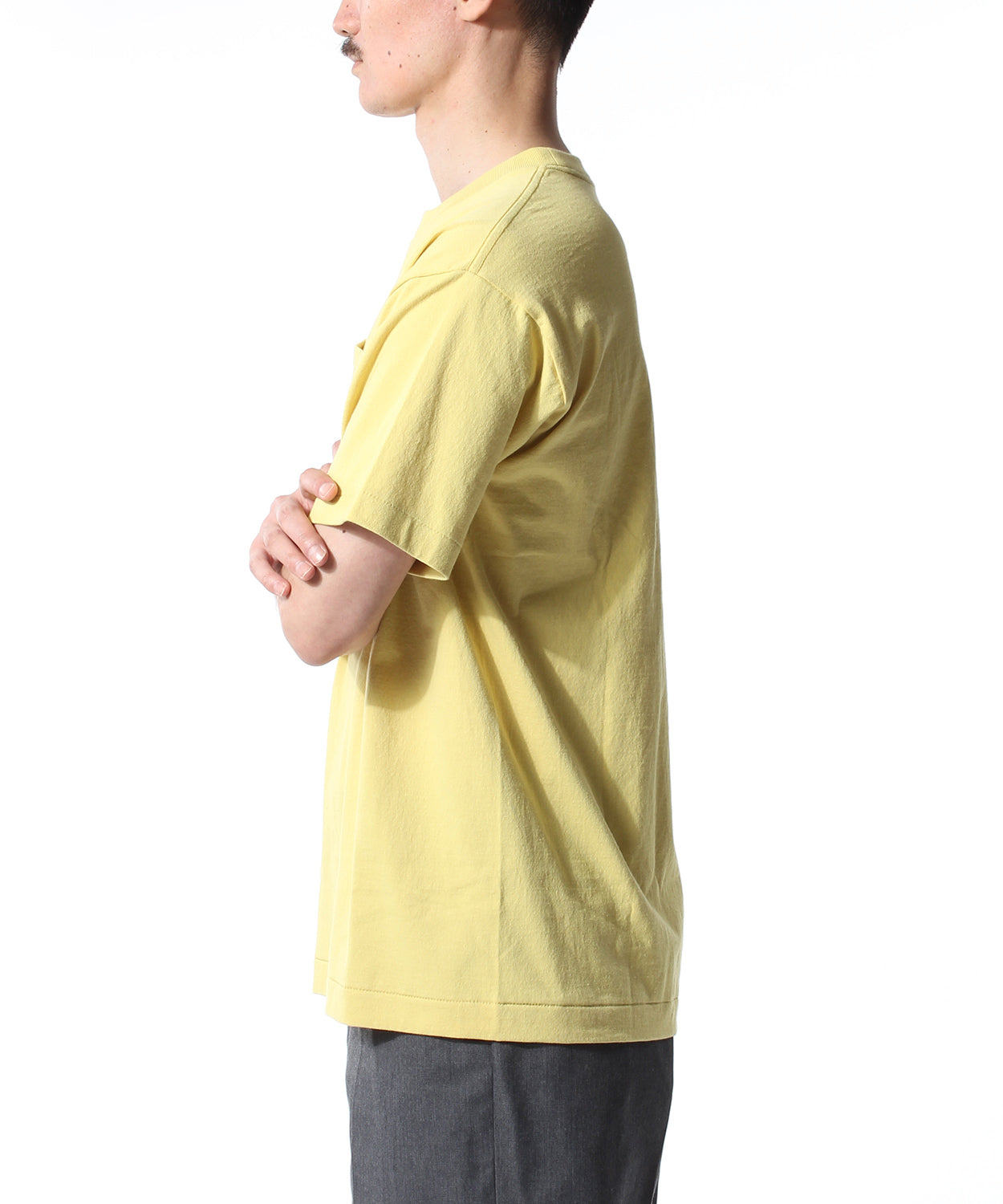 [35 лет] оригинальная карманная футболка / желтый