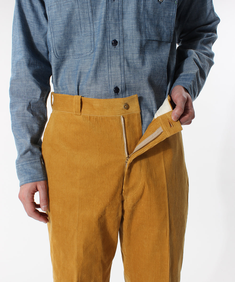 【YANKSHIRE】1963 TROUSERS GEEMAN CORDS  / MUSTARD