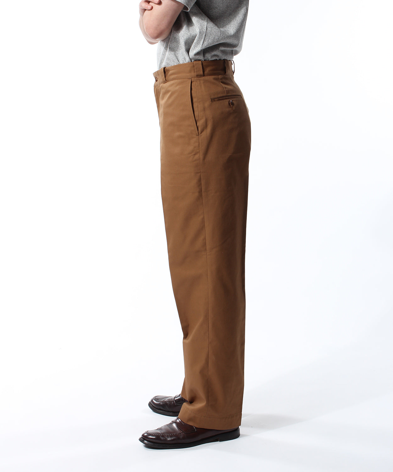 【YANKSHIRE】TROUSERS 1963 STAY PRESSED TWILL / BROWN