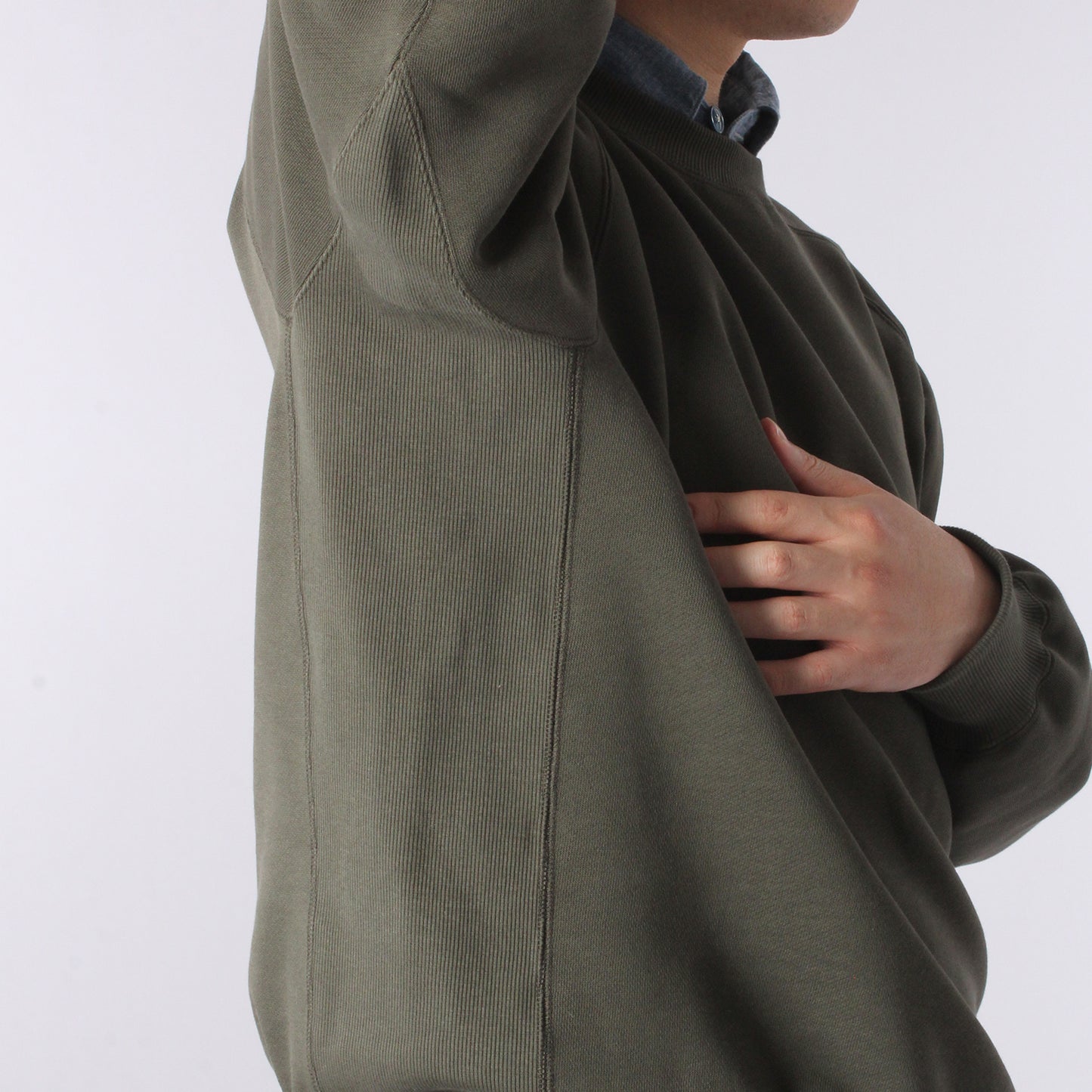 【A'r DESIGN】CAMPUS CREW / OLIVE