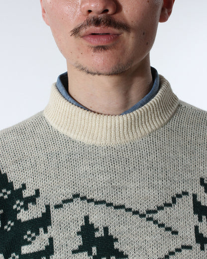 HOLIDAY KNIT CREW JACQUARD