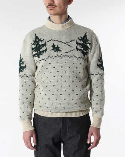 HOLIDAY KNIT CREW JACQUARD