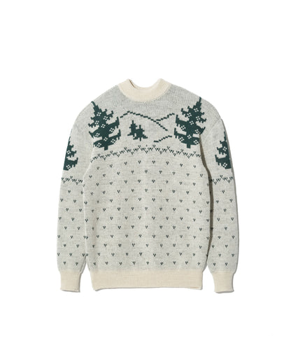 HOLIDAY KNIT CREW JACQUARD