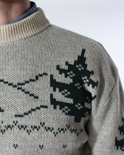 HOLIDAY KNIT CREW JACQUARD