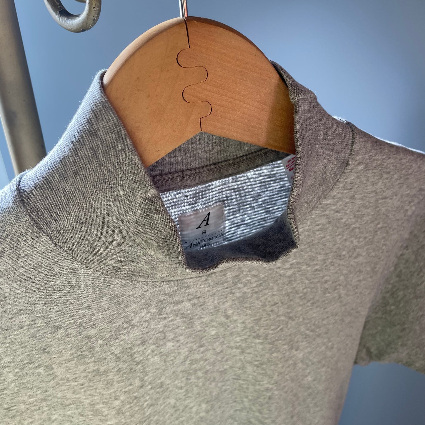 [Anatomica] T-shirt à cou mack s / s / gris