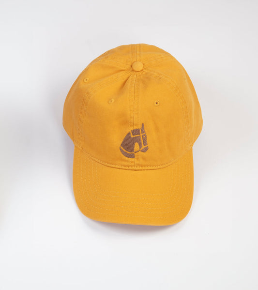 【HUNTSMEN & HOUNDS】PANEL LOW PROFILE DAD CAP with LOGO / MUSTARD