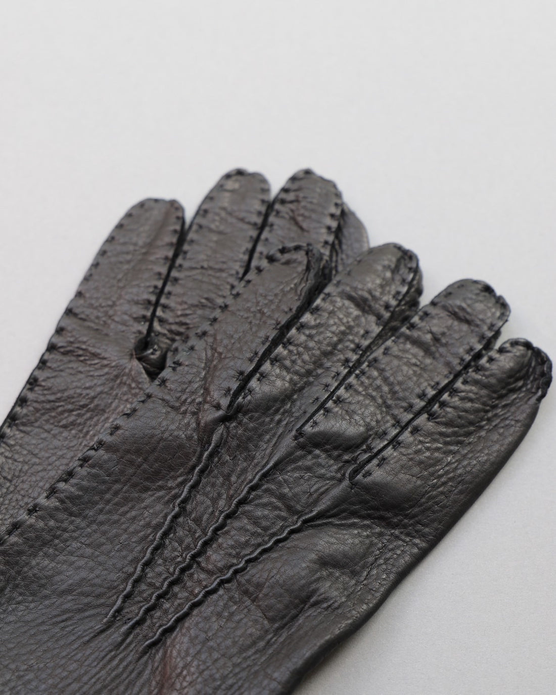 [Anatomica] Poujade Gloves Deerskin Unliend / Black