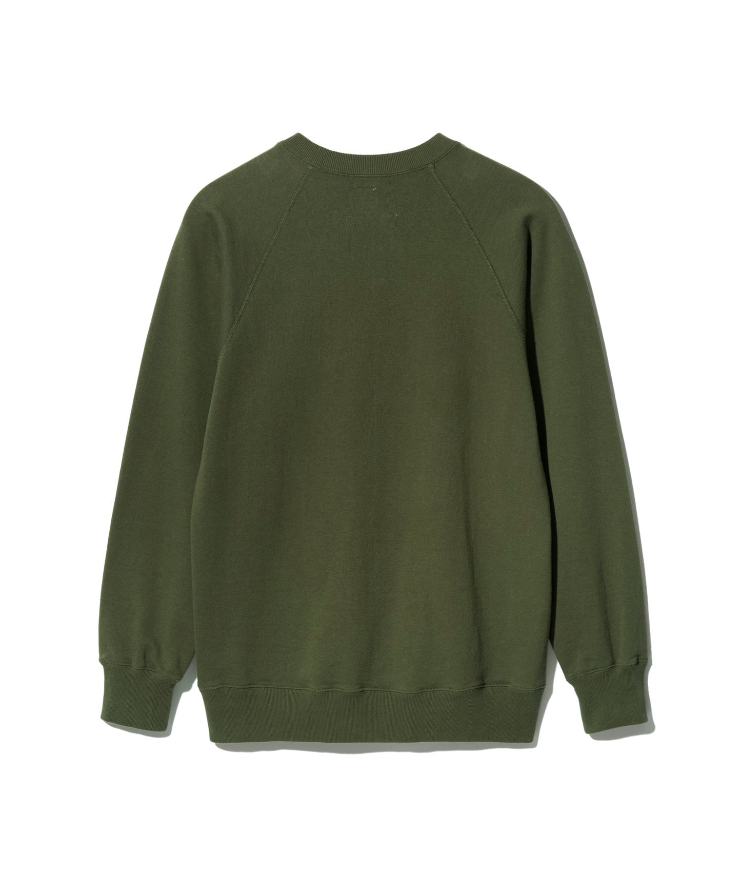 ANATOMICA SWEAT RAGLAN CREW NECK  / PINE GREEN