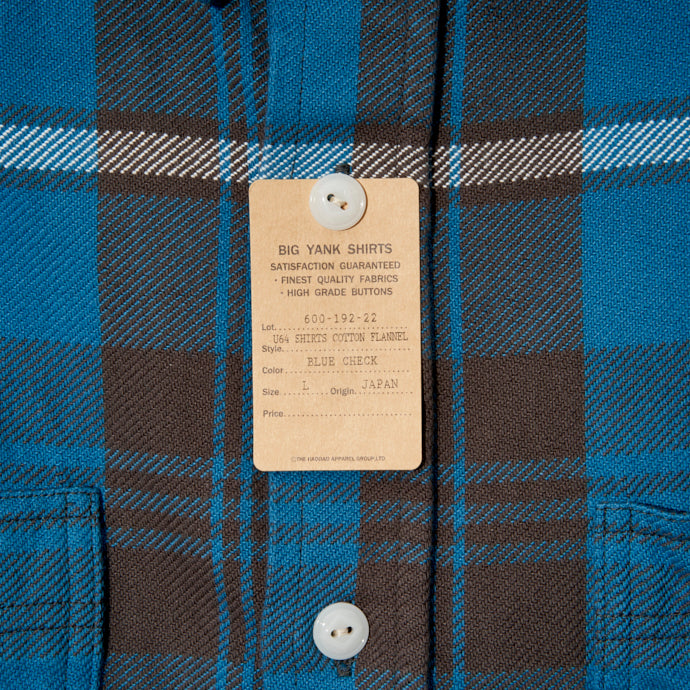 [Bigyank] 1964 Travail Shirt Flannel / Blue Check