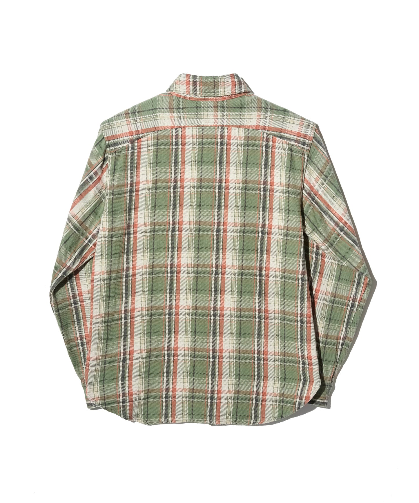 [BIGYANK] 1942 격자 무늬 플란넬 셔츠 / 녹색