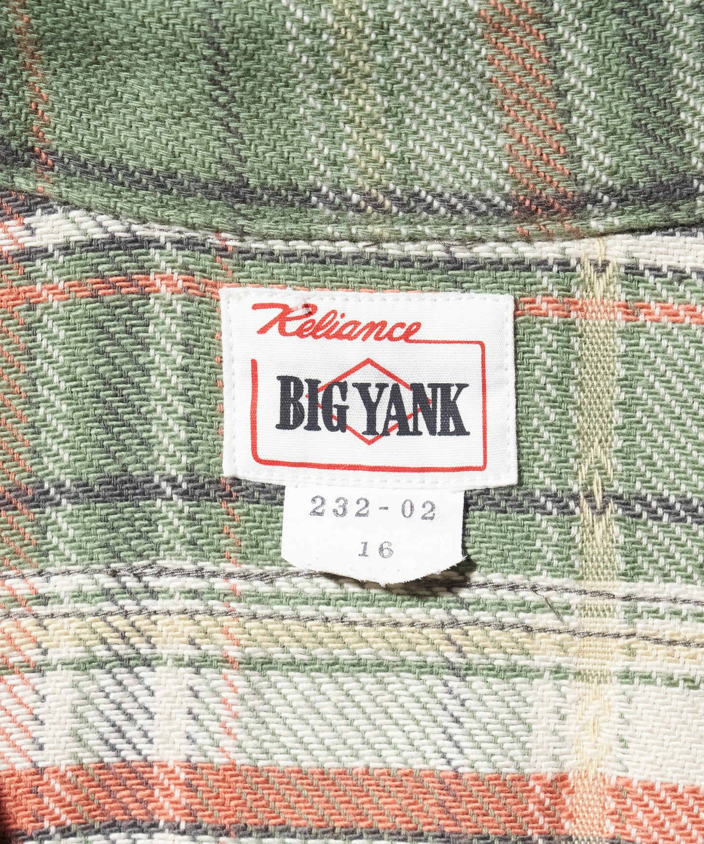 【BIGYANK】1942 PLAID FLANNEL SHIRTS / GREEN