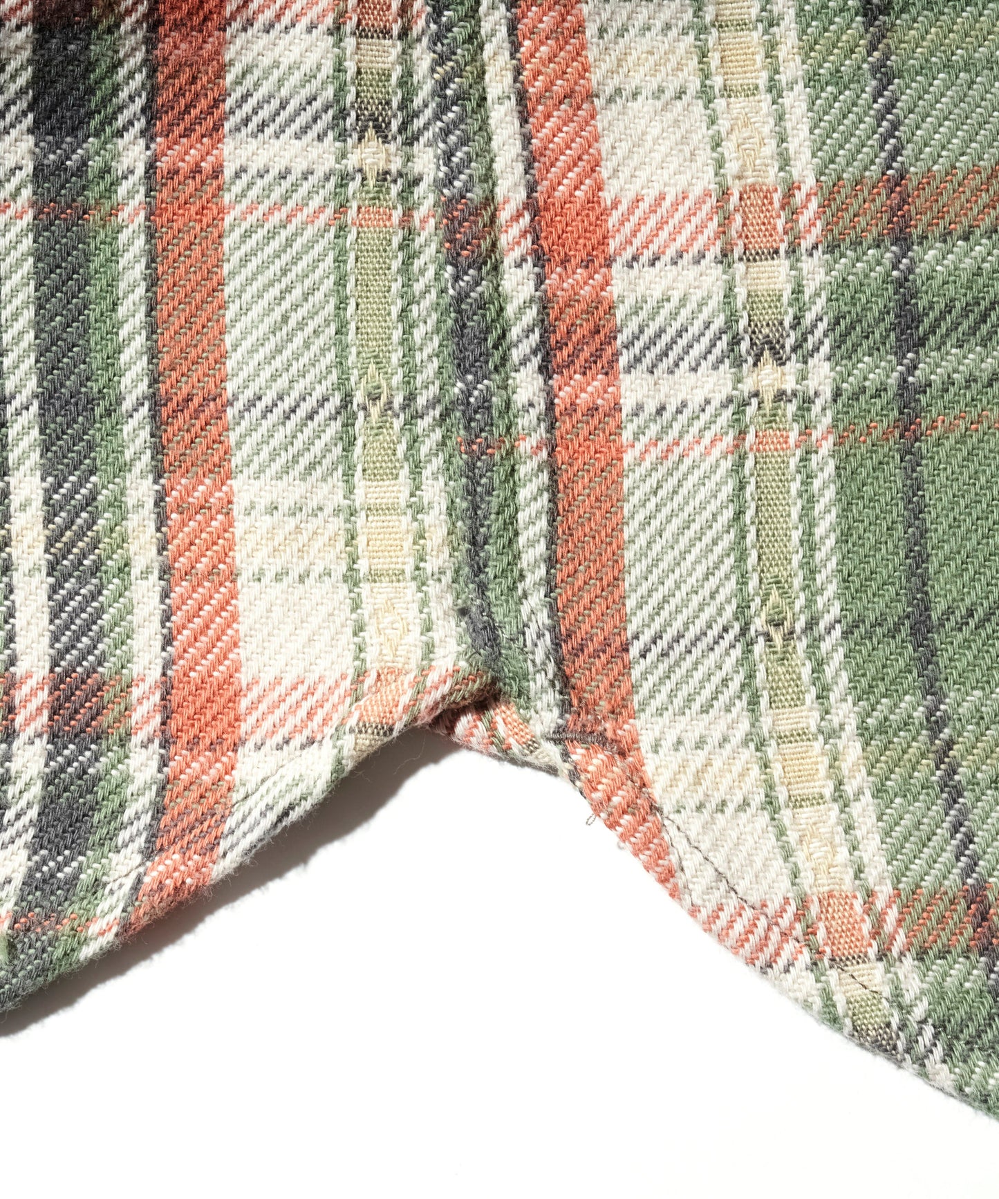 [BIGYANK] 1942 격자 무늬 플란넬 셔츠 / 녹색