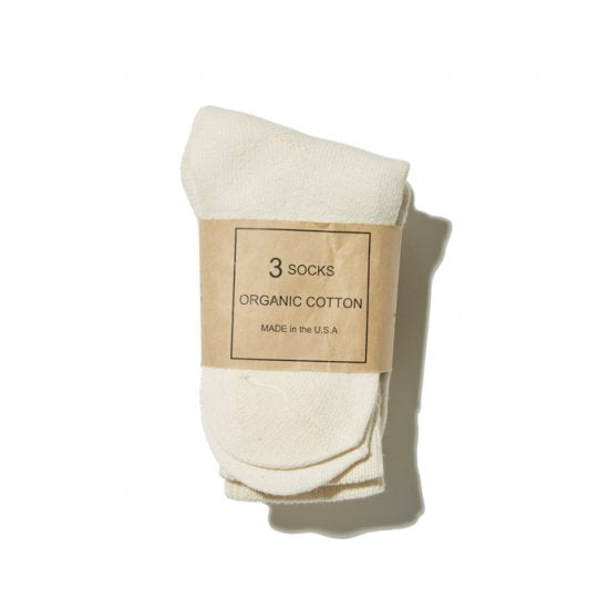 【Anatomica】 Chaussettes de coton biologique 3packs