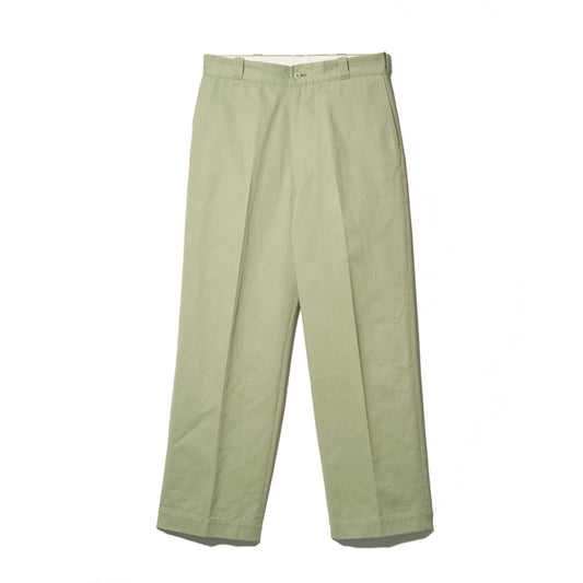 【YANKSHIRE】 1963 Pantalons en coton Twill / Sage