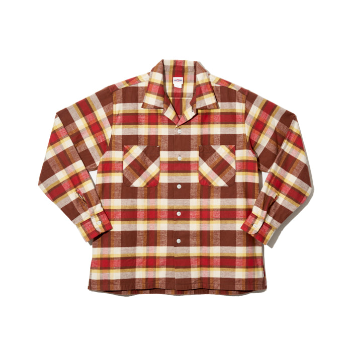 [Bigyank] Chemises U54 Flanelle en coton / chèque rouge