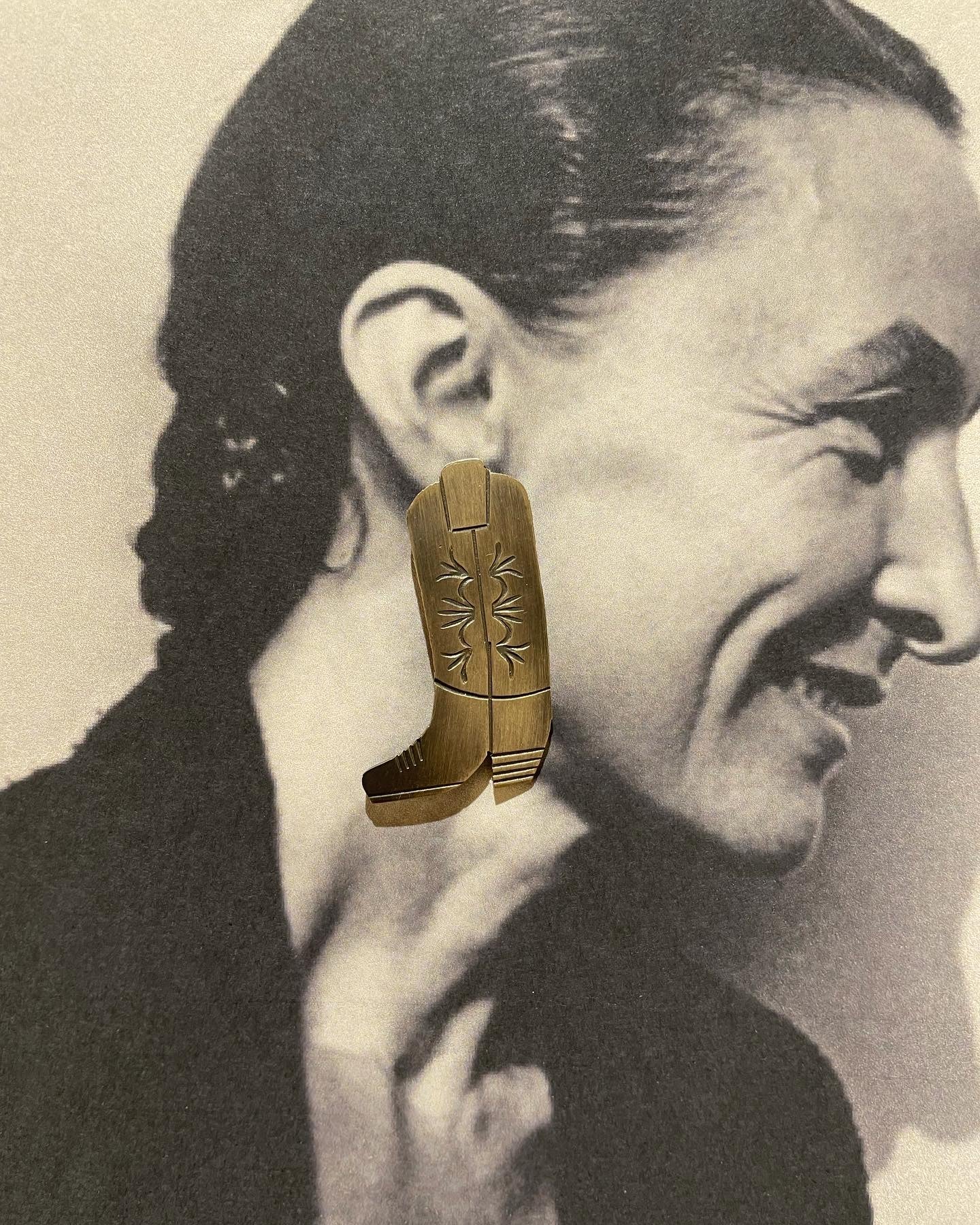 [Navajo] Western Boots Pierce